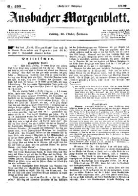 Ansbacher Morgenblatt Sonntag 30. Oktober 1859