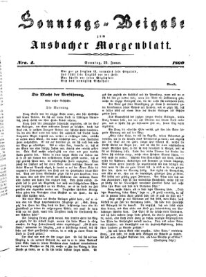 Ansbacher Morgenblatt Sonntag 22. Januar 1860