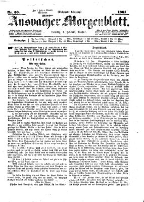 Ansbacher Morgenblatt Sonntag 3. Februar 1861