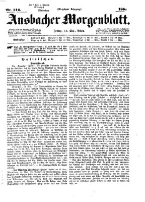 Ansbacher Morgenblatt Freitag 17. Mai 1861