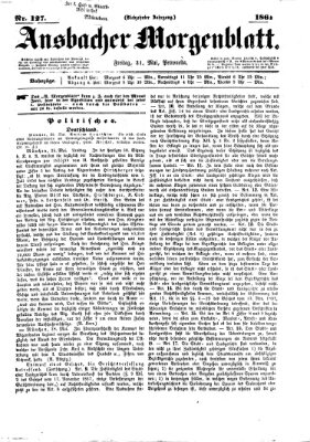 Ansbacher Morgenblatt Freitag 31. Mai 1861