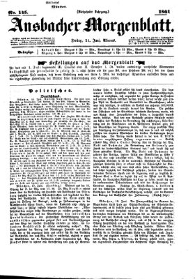 Ansbacher Morgenblatt Freitag 21. Juni 1861