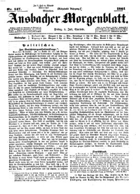Ansbacher Morgenblatt Freitag 5. Juli 1861