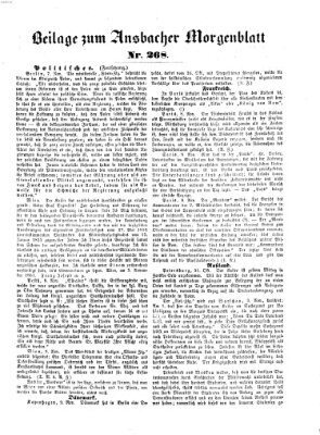 Ansbacher Morgenblatt Dienstag 12. November 1861