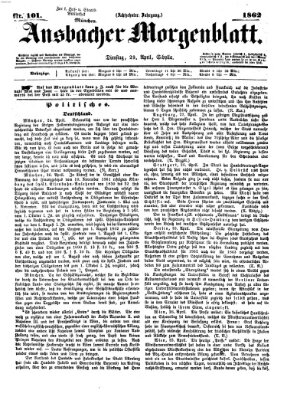 Ansbacher Morgenblatt Dienstag 29. April 1862