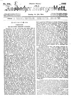 Ansbacher Morgenblatt Samstag 26. Juli 1862