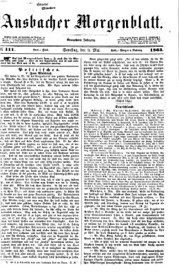 Ansbacher Morgenblatt Samstag 9. Mai 1863