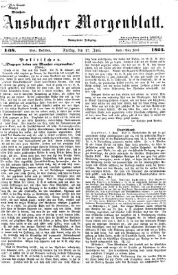 Ansbacher Morgenblatt Freitag 12. Juni 1863