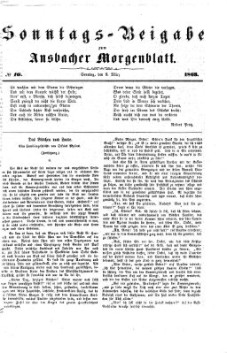 Ansbacher Morgenblatt Sonntag 8. März 1863