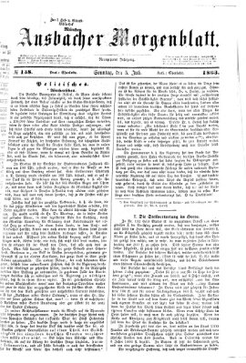 Ansbacher Morgenblatt Sonntag 5. Juli 1863