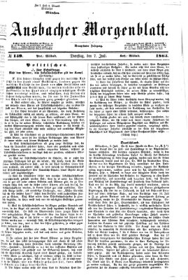 Ansbacher Morgenblatt Dienstag 7. Juli 1863