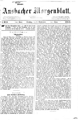 Ansbacher Morgenblatt Dienstag 8. September 1863