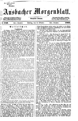 Ansbacher Morgenblatt Freitag 9. Oktober 1863