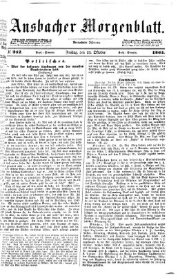 Ansbacher Morgenblatt Freitag 23. Oktober 1863