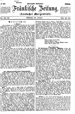 Fränkische Zeitung (Ansbacher Morgenblatt) Mittwoch 20. Januar 1864