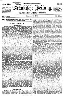 Fränkische Zeitung (Ansbacher Morgenblatt) Sonntag 28. Mai 1865