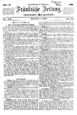 Fränkische Zeitung (Ansbacher Morgenblatt) Donnerstag 4. Januar 1866