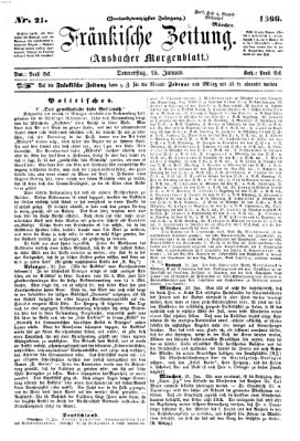 Fränkische Zeitung (Ansbacher Morgenblatt) Donnerstag 25. Januar 1866