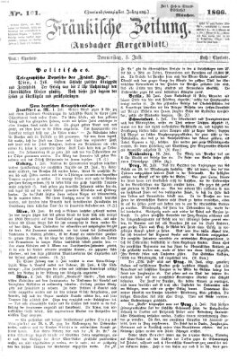 Fränkische Zeitung (Ansbacher Morgenblatt) Donnerstag 5. Juli 1866