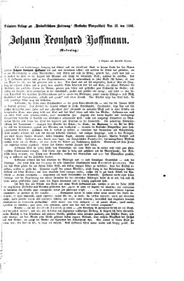 Fränkische Zeitung (Ansbacher Morgenblatt) Freitag 26. Januar 1866