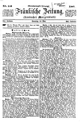 Fränkische Zeitung (Ansbacher Morgenblatt) Sonntag 12. Mai 1867