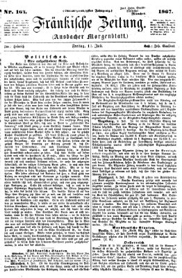Fränkische Zeitung (Ansbacher Morgenblatt) Freitag 12. Juli 1867