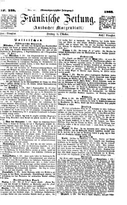 Fränkische Zeitung (Ansbacher Morgenblatt) Freitag 9. Oktober 1868