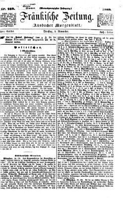 Fränkische Zeitung (Ansbacher Morgenblatt) Dienstag 3. November 1868