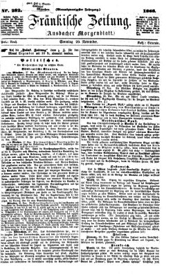 Fränkische Zeitung (Ansbacher Morgenblatt) Sonntag 29. November 1868