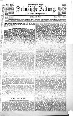 Fränkische Zeitung (Ansbacher Morgenblatt) Freitag 30. April 1869