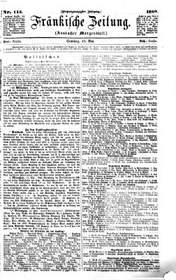 Fränkische Zeitung (Ansbacher Morgenblatt) Samstag 15. Mai 1869