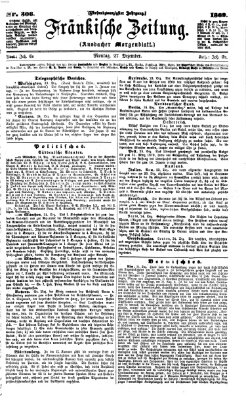 Fränkische Zeitung (Ansbacher Morgenblatt) Montag 27. Dezember 1869