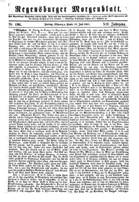 Regensburger Morgenblatt Freitag 19. Juli 1861