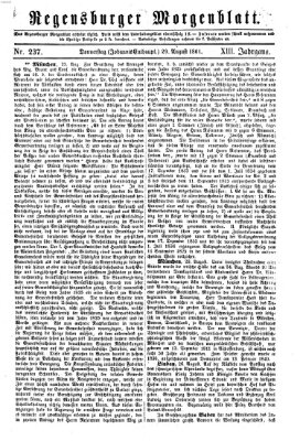 Regensburger Morgenblatt Donnerstag 29. August 1861