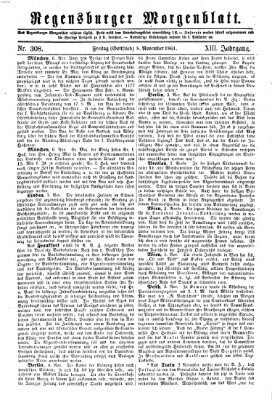 Regensburger Morgenblatt Freitag 8. November 1861