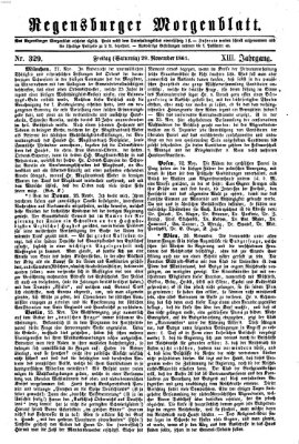 Regensburger Morgenblatt Freitag 29. November 1861