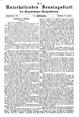 Regensburger Morgenblatt Sonntag 20. Januar 1861