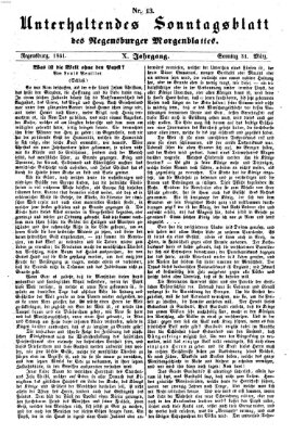 Regensburger Morgenblatt Sonntag 31. März 1861