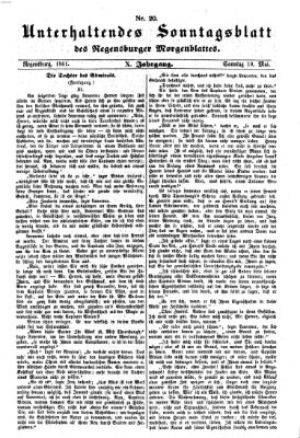 Regensburger Morgenblatt Sonntag 19. Mai 1861