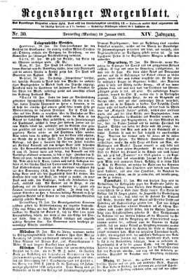 Regensburger Morgenblatt Donnerstag 30. Januar 1862