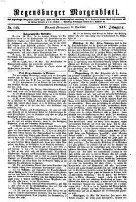 Regensburger Morgenblatt Mittwoch 28. Mai 1862