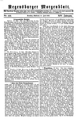 Regensburger Morgenblatt Samstag 14. Juni 1862