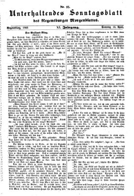 Regensburger Morgenblatt Sonntag 13. April 1862