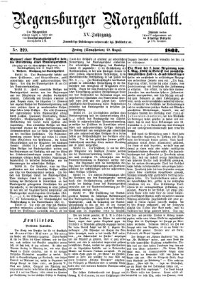 Regensburger Morgenblatt Freitag 22. August 1862