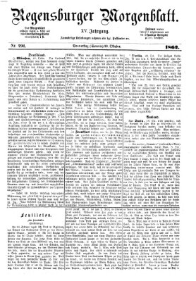 Regensburger Morgenblatt Donnerstag 23. Oktober 1862