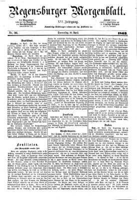 Regensburger Morgenblatt Donnerstag 30. April 1863