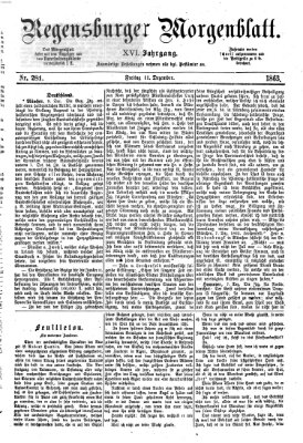 Regensburger Morgenblatt Freitag 11. Dezember 1863
