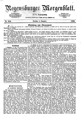 Regensburger Morgenblatt Dienstag 15. Dezember 1863