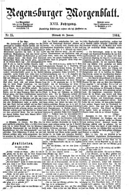 Regensburger Morgenblatt Mittwoch 20. Januar 1864