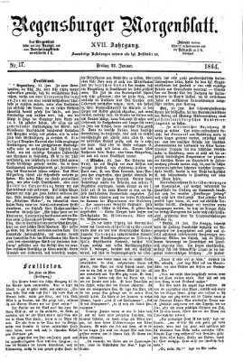 Regensburger Morgenblatt Freitag 22. Januar 1864